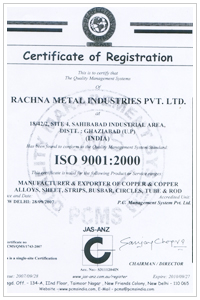 ISO 9001:2000 Certificate